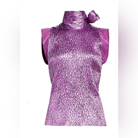 Rachel Comey Mirar Textured Jacquard Top in Orchid 4 - Picture 5 of 16